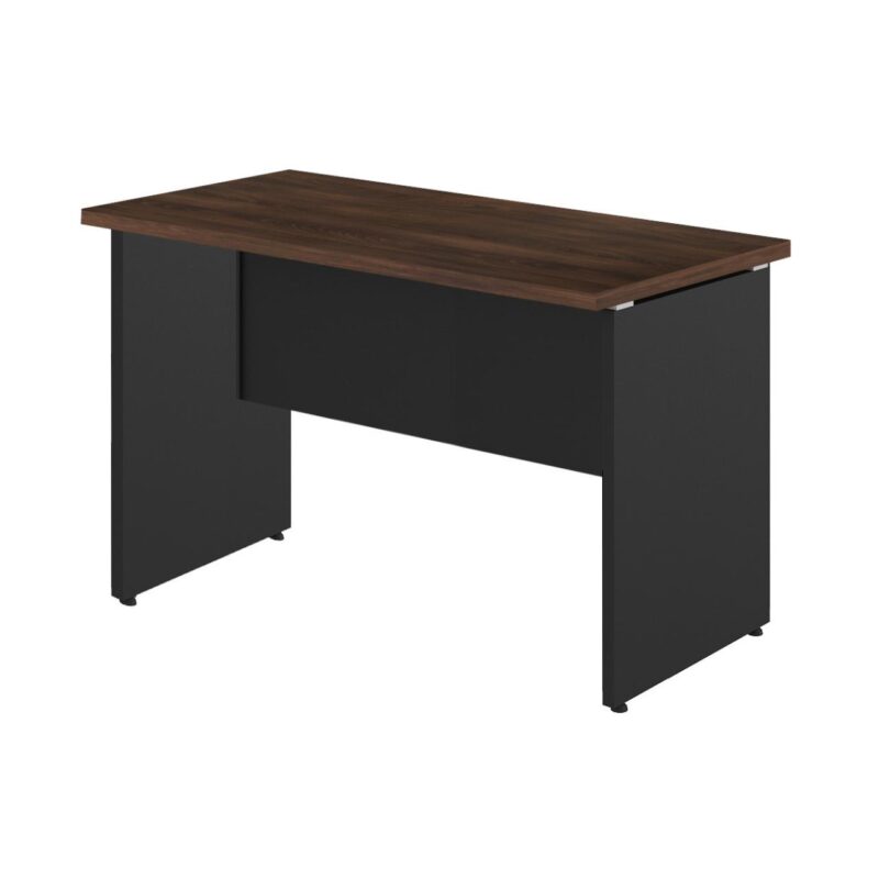 Mesa Escritório PÉ PAINEL – 1,35×0,60m – S/ Gavetas – MARSALA/PRETO – 25420 JL CADEIRAS 2