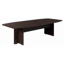 Mesa de Reunião Diretoria ABAULADA – 2,40×1,20m MARSALA/PRETO – 21015 JL CADEIRAS