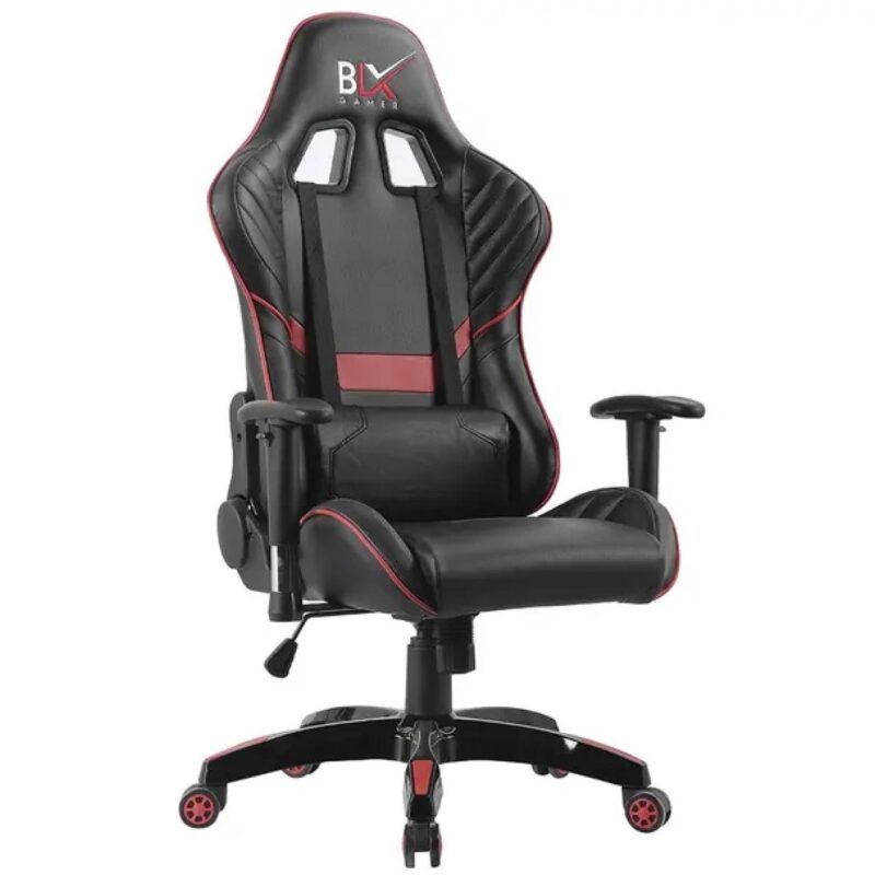 Cadeira Gamer Giratória BLX GAMER 6009G – Vermelho/Preto – 30031 JL CADEIRAS