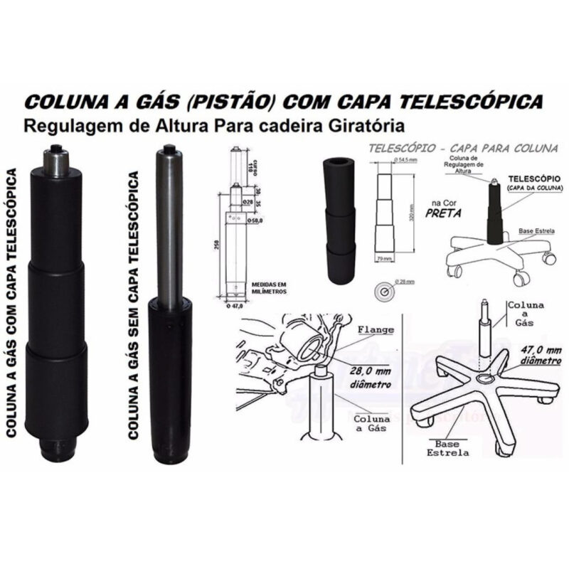 Cadeira Presidente PLUS BACK SYSTEM Baixa Costurada c/ Braços Reguláveis – Corino Preto 32974 JL CADEIRAS 6