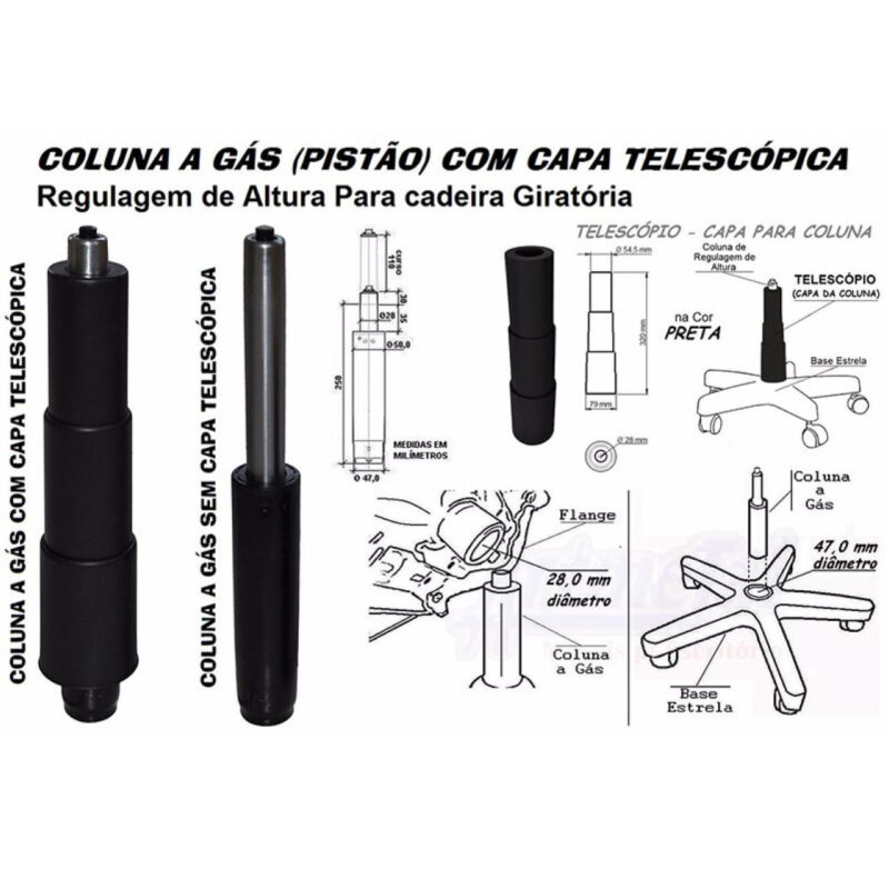 Cadeira Executiva Back System COSTURADA com Braços Reguláveis – Cor Preta – 31008 JL CADEIRAS 7