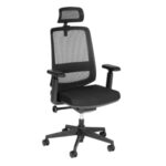 Cadeira Presidente Tela TUNE Home Office C/ Encosto de Cabeça 32993 JL CADEIRAS 7