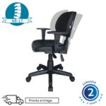 Cadeira Executiva Back System COSTURADA com Braços Reguláveis – Cor Preta – 31008 JL CADEIRAS 12