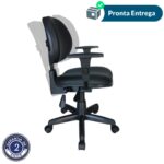 Cadeira Executiva Back System Lisa c/ Braços reguláveis – Cor Preta 31006 JL CADEIRAS 9