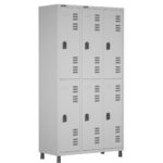 Roupeiro LOCKER de Aço c/ 06 PORTAS GRANDES – 1,90×0,96×0,40m – CZ/CZ – W3 – 11014 JL CADEIRAS 4