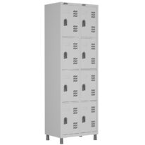 Roupeiro LOCKER de Aço c/ 08 Portas PEQUENAS – 1,90×0,64×0,40m – CZ/CZ – W3 – 11017 JL CADEIRAS