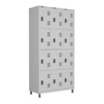 Roupeiro LOCKER de Aço c/ 12 Portas PEQUENAS – 1,90×0,96×0,40m – CZ/CZ – W3 – 11018 JL CADEIRAS 4