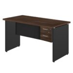 Mesa Escritório 1,70×0,60m – C/ 02 Gavetas MARSALA / PRETO – 23475 JL CADEIRAS 6