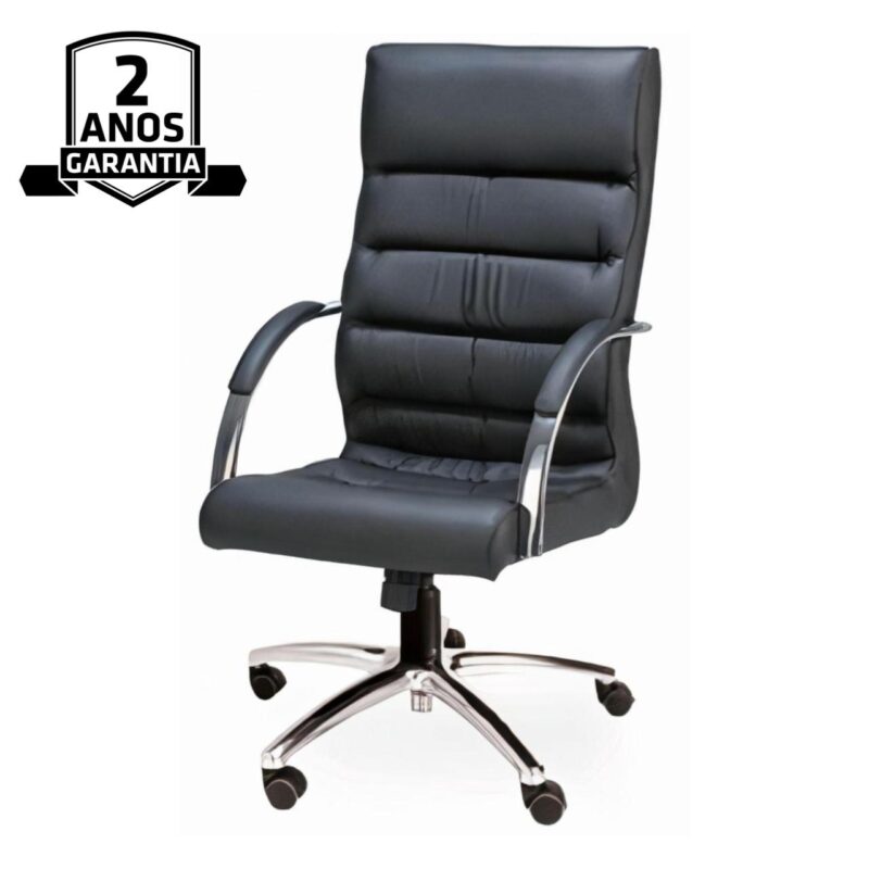 Cadeira Presidente SOFT Giratória Cromada – 32962 JL CADEIRAS 3