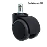 Rodízios para Cadeira com “PU” – Preto – 87705 JL CADEIRAS 3