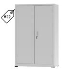 Armário de Aço com 02 Portas – PA 120 #22 (Reforçado) – NOBRE – 12105 JL CADEIRAS 6