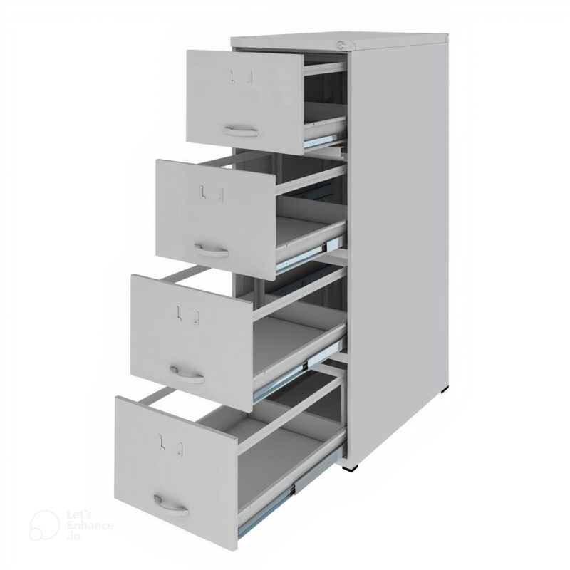 Arquivo de Aço 04 Gav. – CHAPA #22 – C/ TRILHO TELESC – (70cm) – 1,35×0,50×0,70m – CZ/CZ – NOBRE – 15112 JL CADEIRAS 2