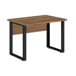 Mesa Escritório PÉ QUADRO – 1,20×0,60m – S/ Gavetas – NOGAL SEVILHA/PRETO – 24469 JL CADEIRAS 5