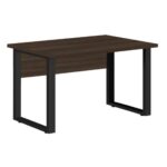 Mesa Escritório PÉ QUADRO 1,50×0,60m – S/ Gavetas – MARSALA/PRETO – 25472 JL CADEIRAS 4