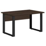 Mesa Escritório PÉ QUADRO 1,70×0,70m -S/ Gavetas – MARSALA/PRETO – 25474 JL CADEIRAS 4