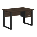 Mesa Escritório PÉ QUADRO – 1,20×0,60m – C/ Gavetas – MARSALA/PRETO – 25471 JL CADEIRAS 6