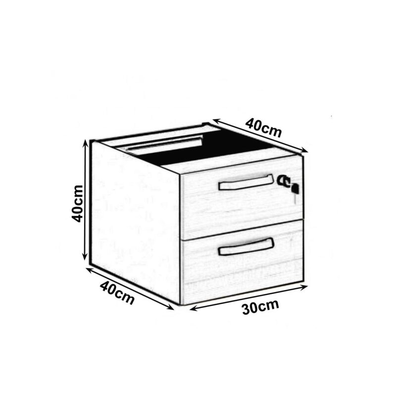 Mesa em L (Mesa 1,50m + Mesa Auxiliar) – C/ Gavetas MARSALA/PRETO – 25477 JL CADEIRAS 7