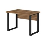 Mesa Escritório PÉ QUADRO – 1,20×0,60m – S/ Gavetas – NOGAL SEVILHA/PRETO – 24469 JL CADEIRAS 7