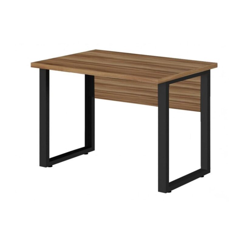 Mesa Escritório PÉ QUADRO 1,50×0,60m -S/ Gavetas – NOGAL SEVILHA/PRETO – 24472 JL CADEIRAS 2