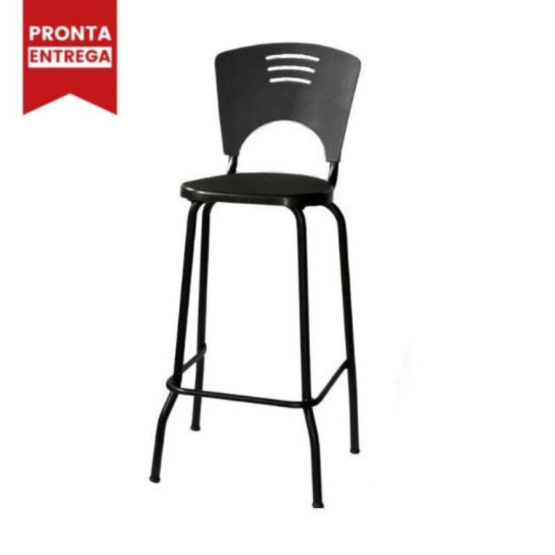 Banqueta Fixa Alta Piacere – Cor Preto – 34103 JL CADEIRAS 4