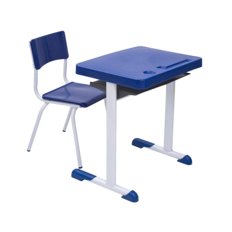 Kit Escolar Individual AZUL – (Mesa e Cadeira) – JUVENIL 06 a 09 Anos 40999 JL CADEIRAS 2