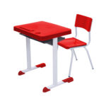 Kit Escolar Individual – (Mesa e Cadeira) – INFANTIL 03 a 06 Anos COR VERMELHO – 41090 JL CADEIRAS 6