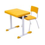 Kit Escolar Individual – (Mesa e Cadeira) – INFANTIL 03 a 06 Anos COR AMARELO – 41087 JL CADEIRAS 6