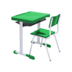 Kit Escolar Individual VERDE – (Mesa e Cadeira) – JUVENIL 06 a 09 Anos COR VERDE – 41084 JL CADEIRAS 8