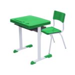 Kit Escolar Individual VERDE Mesa e Cadeira INFANTIL 03 a 06 Anos COR VERDE – 41088 JL CADEIRAS 6