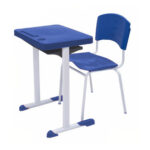 Kit Escolar Individual AZUL – (Mesa e Cadeira) – ADULTO – – COR AZUL – 40081 JL CADEIRAS 6