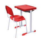 Kit Escolar Individual VERMELHO – (Mesa e Cadeira) – ADULTO – – COR VERMELHO – 40082 JL CADEIRAS 6