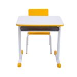 Kit Escolar Individual AMARELO – (Mesa e Cadeira) – INFANTIL – MDF – COR AMARELO – 40088 JL CADEIRAS 7