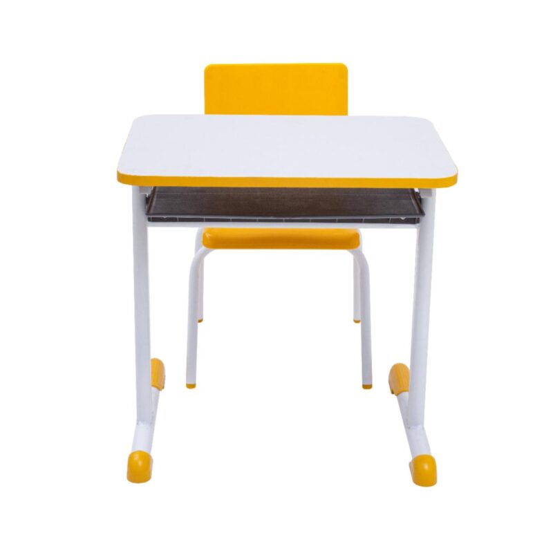 Kit Escolar Individual AMARELO – (Mesa e Cadeira) – INFANTIL – MDF – COR AMARELO – 40088 JL CADEIRAS 3