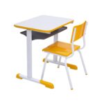 Kit Escolar Individual AMARELO – (Mesa e Cadeira) – INFANTIL – MDF – COR AMARELO – 40088 JL CADEIRAS 6