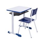 Kit Escolar Individual AZUL – (Mesa e Cadeira) – INFANTIL – MADEIRA – COR AZUL – 40085 JL CADEIRAS 6