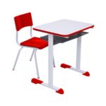 Kit Escolar Individual VERMELHO – (Mesa e Cadeira) – INFANTIL – MADEIRA – COR VERMELHO – 40086 JL CADEIRAS 5