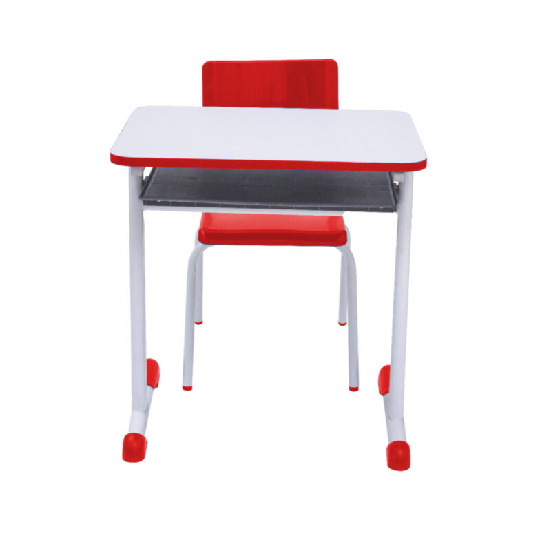 Kit Escolar Individual VERMELHO – (Mesa e Cadeira) – INFANTIL – MADEIRA – COR VERMELHO – 40086 JL CADEIRAS 3