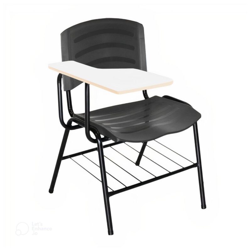 Cadeira Universitária Plástica Prancheta MDF – COR PRETO 34015 JL CADEIRAS