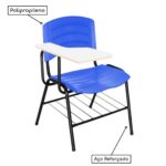 Cadeira Universitária Plástica Prancheta MDF – COR AZUL 34016 JL CADEIRAS 6