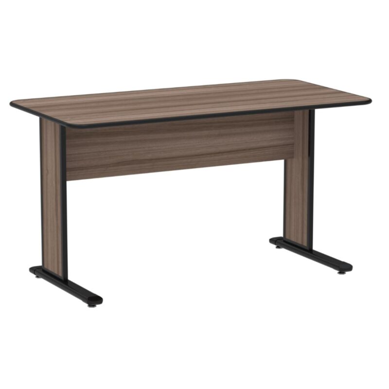 Mesa Escritório 1,50×0,60m s/ gavetas – Cor Walnut 44097 JL CADEIRAS