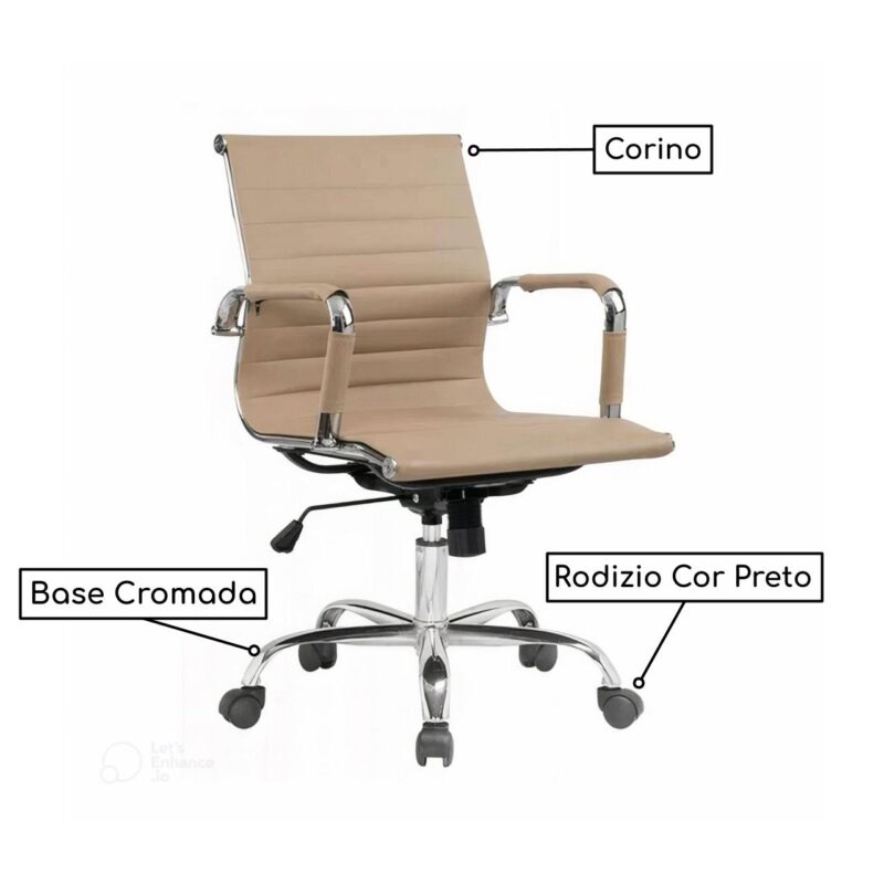 Cadeira DIRETOR Charles Eames Esteirinha FENDI – 32890 JL CADEIRAS 2