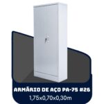 Armário de Aço PA 75 #26 – 1,75×0,70×0,30m – SA – 13119 JL CADEIRAS 4