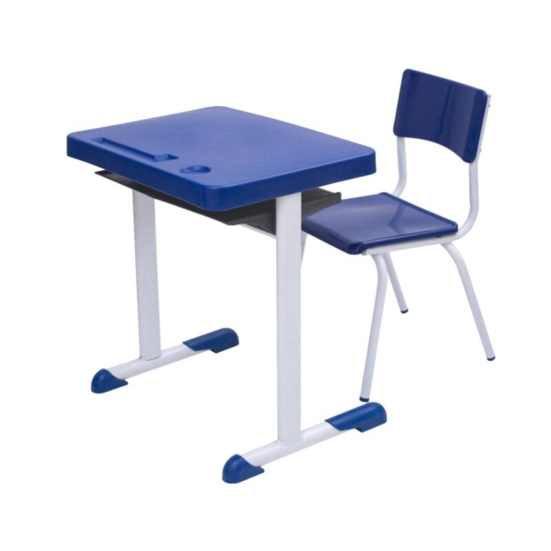 Kit Escolar Individual AZUL – (Mesa e Cadeira) – INFANTIL 03 a 06 Anos 41089 JL CADEIRAS