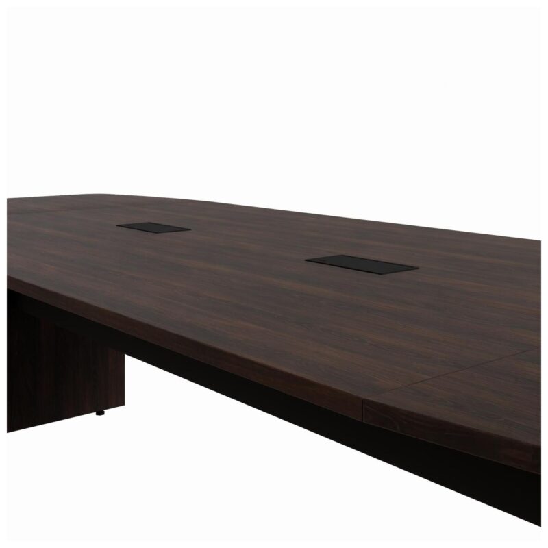 Mesa de Reunião Diretoria ABAULADA – 3,20×1,20m MARSALA/PRETO – 21017 JL CADEIRAS 2