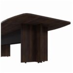 Mesa de Reunião Diretoria ABAULADA – 2,80×1,20m MARSALA/PRETO – 21016 JL CADEIRAS 7