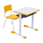 Kit Escolar Individual AMARELO – (Mesa e Cadeira) – JUVENIL – MDF – COR AMARELO – 40094 JL CADEIRAS 5