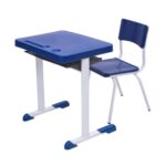 Kit Escolar Individual AZUL – (Mesa e Cadeira) – JUVENIL 06 a 09 Anos 40999 JL CADEIRAS 6