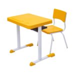 Kit Escolar Individual – (Mesa e Cadeira) – JUVENIL 06 a 09 Anos COR AMARELO – 41083 JL CADEIRAS 6