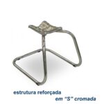 Cadeira Escritório B-ONE Base em “S” CROMADA 31033 JL CADEIRAS 8