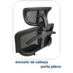 Poltrona Presidente Tela MK-4007 – Cor Preta 30004 JL CADEIRAS 7